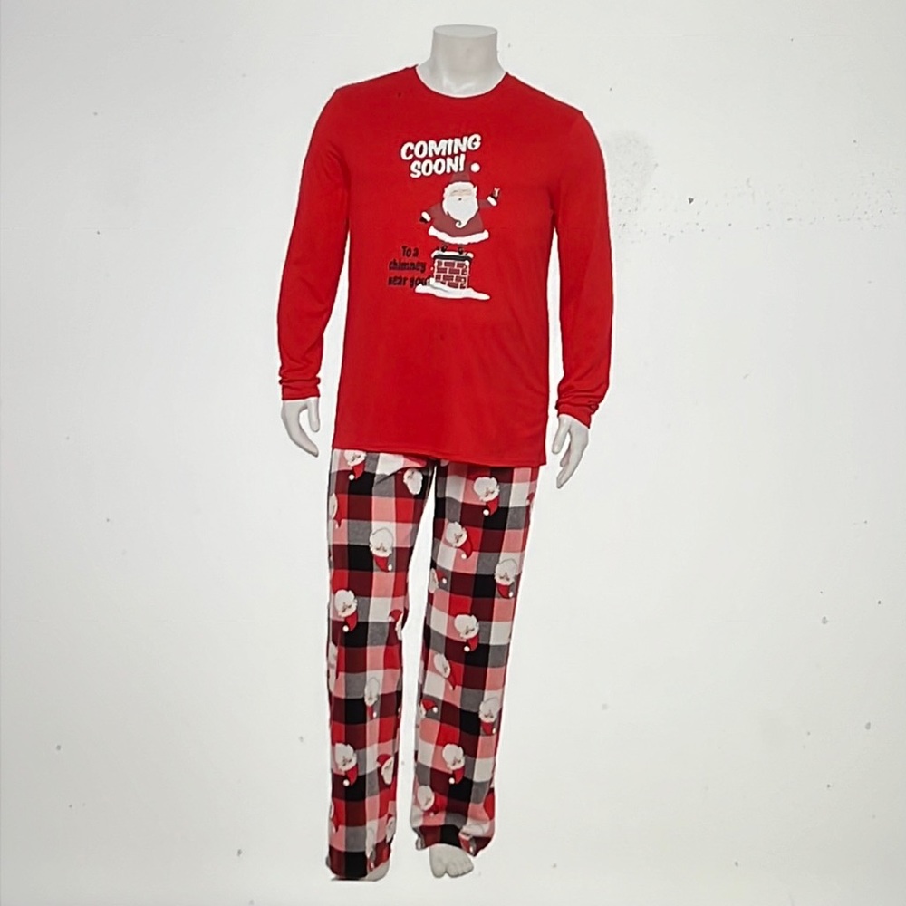 Big & Tall Jammies For Your Families “Santa Coming Soon” Pajama Set